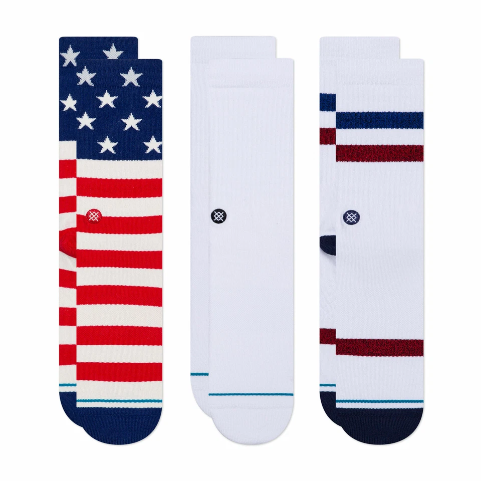 Повседневные короткие носки Stance The Americana с флагом США - Изображение 1 из 1