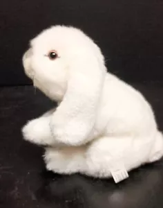 Toys R Us Life Like White Lop Eared Bunny Rabbit Plush Realistic - Picture 1 of 13