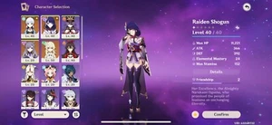 |NA| Genshin Account ; Both Ayaka And Raiden - AR 27 - Picture 1 of 1