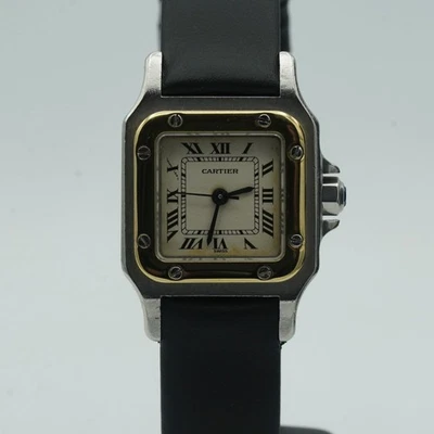 CARTIER SANTOS AUTOMATIK DAMEN UHR 24MM STAHL/GOLD VINTAGE SQUARE CA186  1170902 - Bild 1 von 4