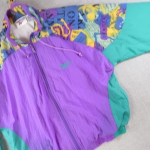 Reebok 1990s Colorblock Windbreaker Jacket Vintage Women's M - Picture 1 of 10