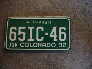 COLORADO EN TRÁNSITO * MATRÍCULA COMPRA TODOS LOS ESTADOS AQUÍ ENVÍO GRATUITO - Imagen 1 de 1