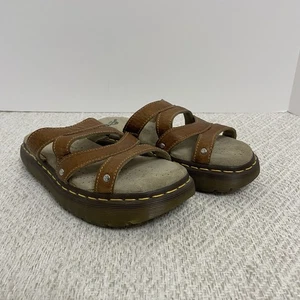 Dr. Martens Damen 7 braune Leder 90er Jahre klobige Sandalen - Bild 1 von 8