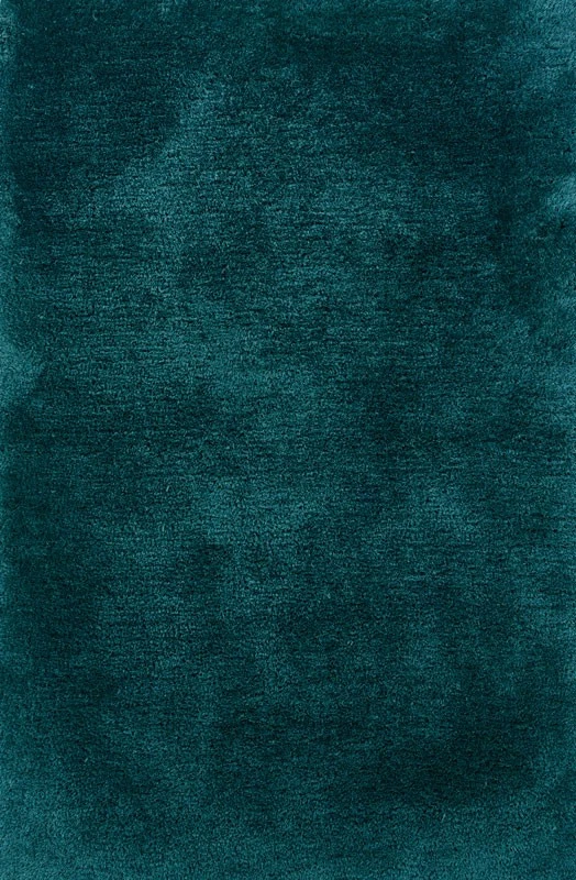 8x11 Sphinx Solid Shag Teal 81104 Colorful Area Rug - Approx 8' x 11' - Image 1 of 1