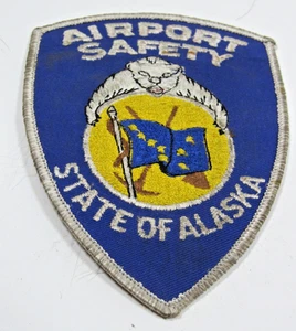 Vintage State of Alaska AK Airport Safety  Patch Patch  #A3 - Picture 1 of 4