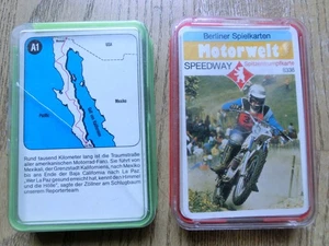2 Quartett Berliner Spielkarten Motorrad Speedway 8338 ASS Tours Motorrad 3301/0 - Bild 1 von 6