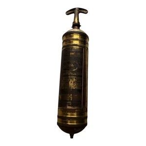"Extintor de incendios vintage de latón pireno vacío solo para exhibición - 14"" - Toronto" - Imagen 1 de 7