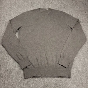 Maglione girocollo Ralph Lauren viola etichetta fine cashmere uomo S grigio scuro $995 - Foto 1 di 8