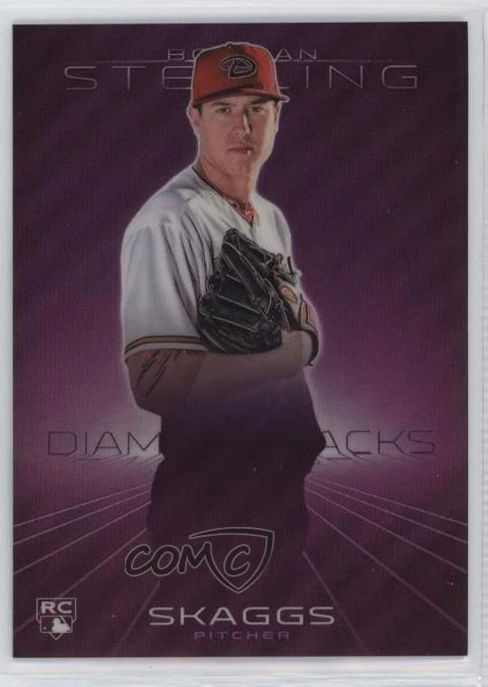 2013 Bowman Sterling Purple Refractor /10 Tyler Skaggs #1 Rookie RC - Image 1 of 2