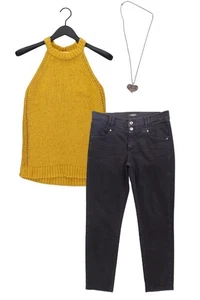 Completo moda donna taglia M con Esprit Top taglia M, Angels jeans taglia 38 - Picture 1 of 10