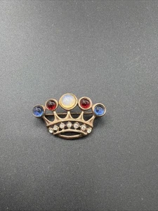 Seltene Vintage Trifari Sterling Krone Brosche/Anstecknadel Alfred Philippe Design - Bild 1 von 6