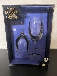 THE NIGHTMARE BEFORE CHRISTMAS JACK UND SALLY WEINGLAS SET - Bild 1 von 6