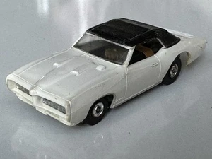 Aurora Thunderjet 500 1968 Pontiac GTO Convertible HO Slot Car WHITE/BLACK - Picture 1 of 18