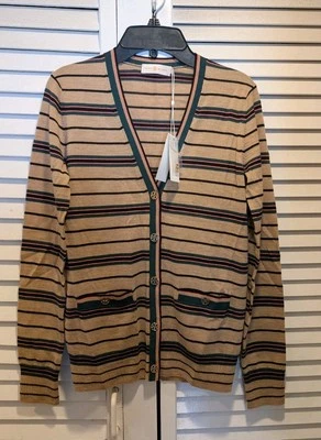 Suéter Tory Burch Lana Merino Rayas Talla XXS Foto 1 de 4