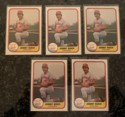 LOTE DE TARJETAS DE BANCO JOHNNY (1981 FLEER)..........5 EN TOTAL! Foto 1 de 2