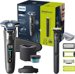 Philips Series 7000 Nass- & Trockenrasierer S7886/78 + Philips OneBlade | NEU - Bild 1 von 7