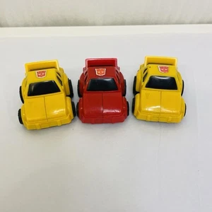 3x G1 Transformers Autobot Cliffjumper Yellow Red Takara 1984 Vintage Originals - Picture 1 of 10