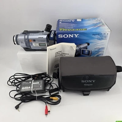 Sony DCR-TRV340E Hi8 Digital8 Retro Vintage Camera Video Tape Camcorder Handycam - Image 1 of 4