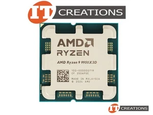 AMD RYZEN 9 16 CORE PROCESSOR 9950X3D 4.3GHZ / 5.7GHZ MAX 170W CPU 100-000000719 - Picture 1 of 2