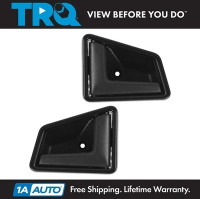 Juego de par de manijas interiores delanteras TRQ negras para 91-98 Suzuki Sidekick Foto 1 de 4