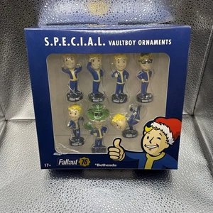 Fallout 76 SPECIAL Vault Boy Holiday Christmas Ornaments Set of 7 Figures NIB - Picture 1 of 5