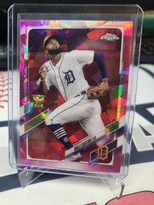 š 1/1 Padparadscha Superfractor WLLI CASTRO 2021 Topps Chrome Sapphirre SSSP - Picture 1 of 4