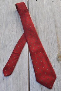 Cravate soie bordeaux JOHN HOTLAND 144x8 Très bon état - Imagen 1 de 3
