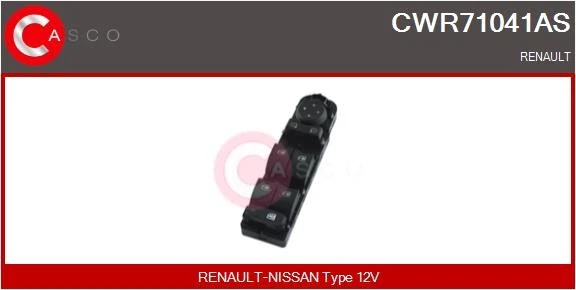 CWR71041AS CASCO Switch, window regulator for RENAULT - Image 1 of 1