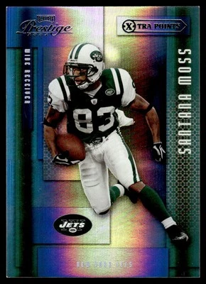 2004 PLAYOFF PRESTIGE XTRA POINTS SANTANA MOSS /75 SP INSERT CARD - Image 1 of 2