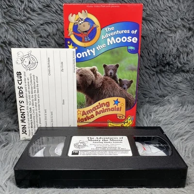 Adventures of Monty the Moose Amazing Alaska Animals VHS Tape 1995 Educational - Image 1 of 4