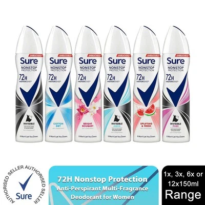 Sure Women Anti-Perspirant 72H Nonstop Protection Deodorant, 150ml - Image 1 of 4