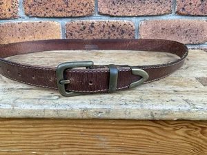Cinturón estilo occidental de cuero y latón # Talla: L. Hecho en Australia 🇦🇺 - Imagen 1 de 12