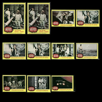 Star Wars 1977 Topps Lot (11) EX-VG Han Solo Luke Skywalker Vintage 1st Edition - Image 1 of 4