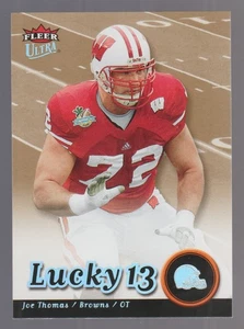 JOE THOMAS 2007 Fleer Ultra Lucky 13 GOLD #204 RARE Rookie Card SP RC HOF UW - Picture 1 of 2