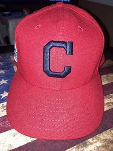 Cleveland Indians Guardians New Era 59fifty Fitted Hat Cap 7 5/8 World Series - Picture 1 of 7