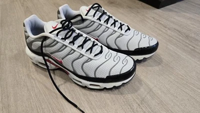 Nike Air Max Plus TN Men's Sneakers Photon Dust Varsity Red DM0032 002 - Image 1 of 4