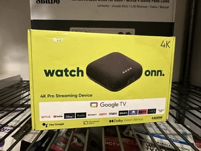 🔥 onn. Watch Google TV 4K Pro Streaming Device w/ Hands Free Voice Control  - Image 1 of 3