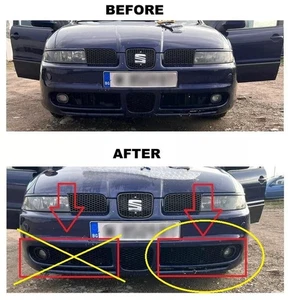Seat Leon / Toledo 1M FR 1M Kühlergrill vorne für Stoßstange Waben 1 Stück... - Bild 1 von 11