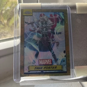 2024 TOPPS CHROME MARVEL True GOLD REFRACTOR 34/50 JANE FOSTER - Picture 1 of 2