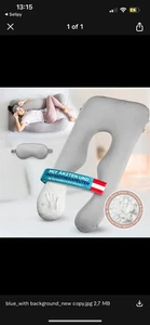 mimi kalu Seitenschläferkissen mit Memory Foam Inkl. Bezug Neu ohne OVP - Bild 1 von 7