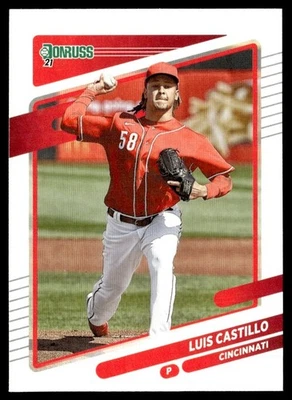 2021 Donruss Luis Castillo Cincinnati Reds #124 - Image 1 of 2