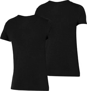 Apollo Herren-T-Shirt Bambus V-Ausschnitt 2er-Pack - Schwarz - M - Bild 1 von 8