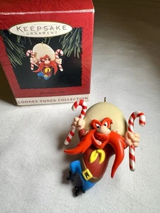 Vintage Hallmark Yosemite Sam Christmas Ornament 1994 Looney Tunes Zuckerstangen - Bild 1 von 7