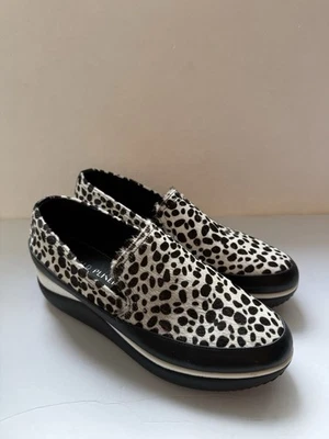 Мокасины на платформе Donald Pliner размер 75 женские туфли с принтом гепард икра пони волосы - Изображение 1 из 4