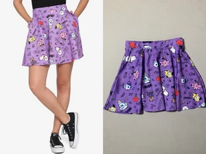 BT21 Doodles Rock Gr. L Hot Topic BTS Bangtan Sonyeondan Lila Skater inv23. - Bild 1 von 14