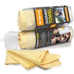 Premium Shammy Cloth for Car Drying 2pk (26”x17”)-Super Absorbent Chamois Tow... - Bild 1 von 7