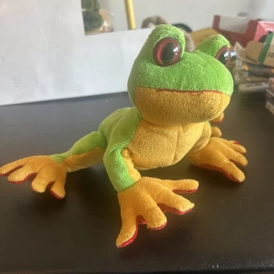 Ganz Webkinz Plush Green Tree Frog No Code HM109 VG Condition - Image 1 of 4