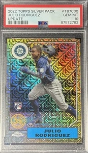 Julio Rodriguez 2022 Topps Chrome Silver Pack Seattle Mariners Rookie CardPSA 10 - Picture 1 of 2