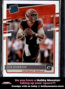 2020 Donruss Optic Joe Burrow Holo Rookie Cincinnati Bengals - Foto 1 di 2