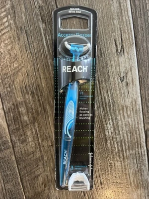 Johnson & Johnson Reach Access hilo dental diario desechable a presión 3 cabezales azul Foto 1 de 3